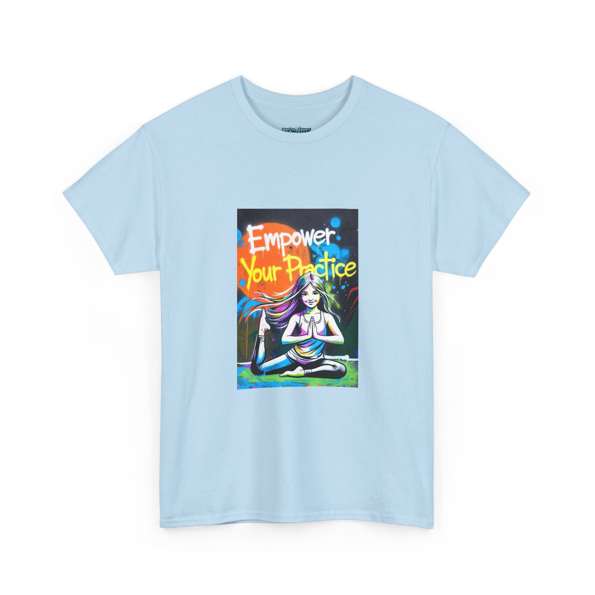 Empower Your Practice yoga pose illustration T-Shirt | meditation graphic tee