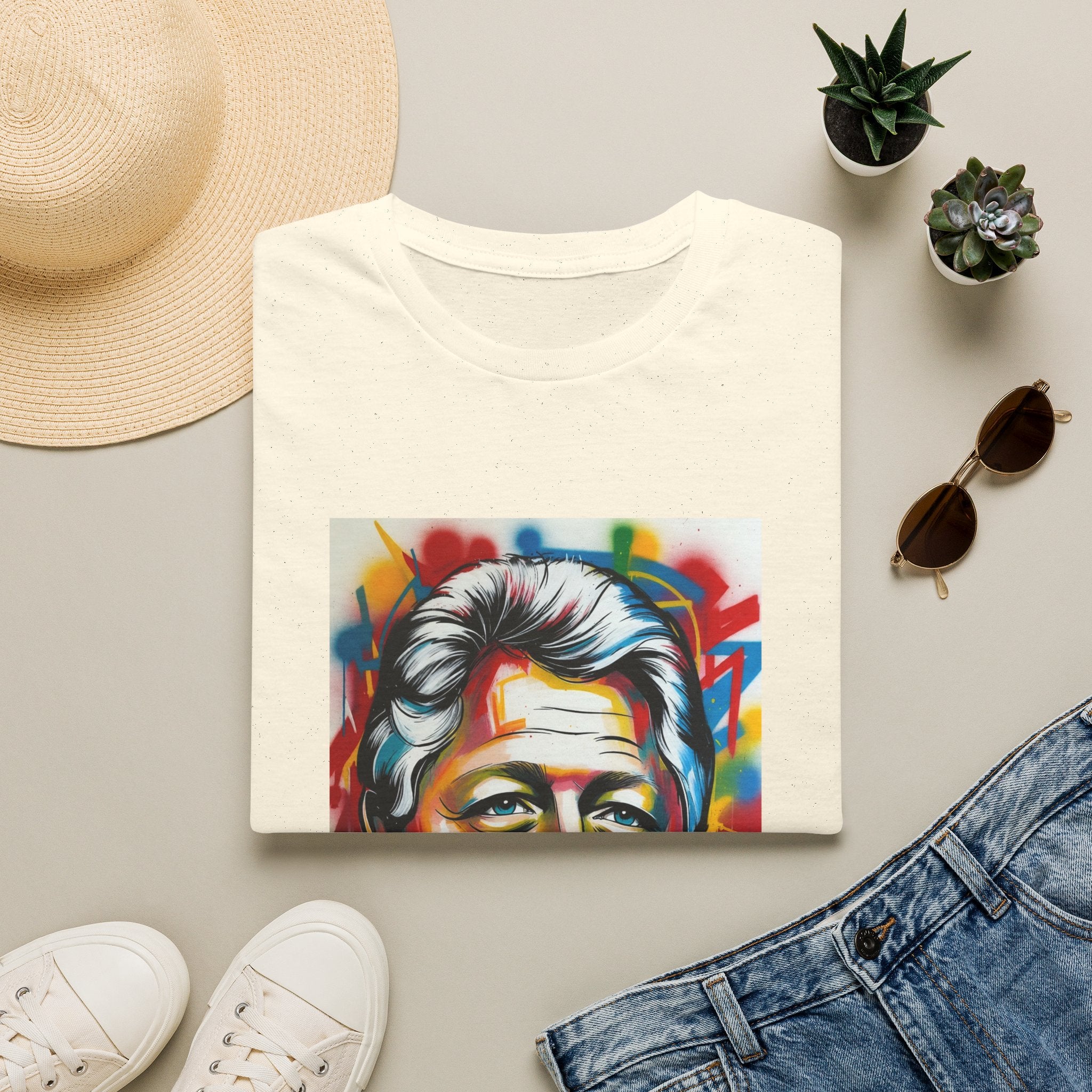 Artsy Clinton Portrait T-Shirt