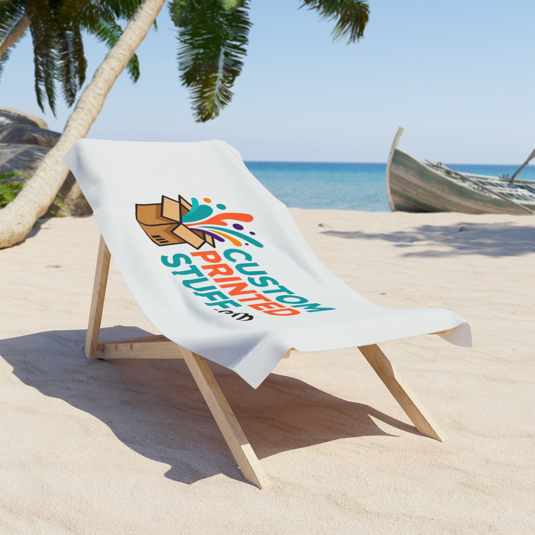 Beach Towel — Custom Printed Stuff Logo Beach Towel