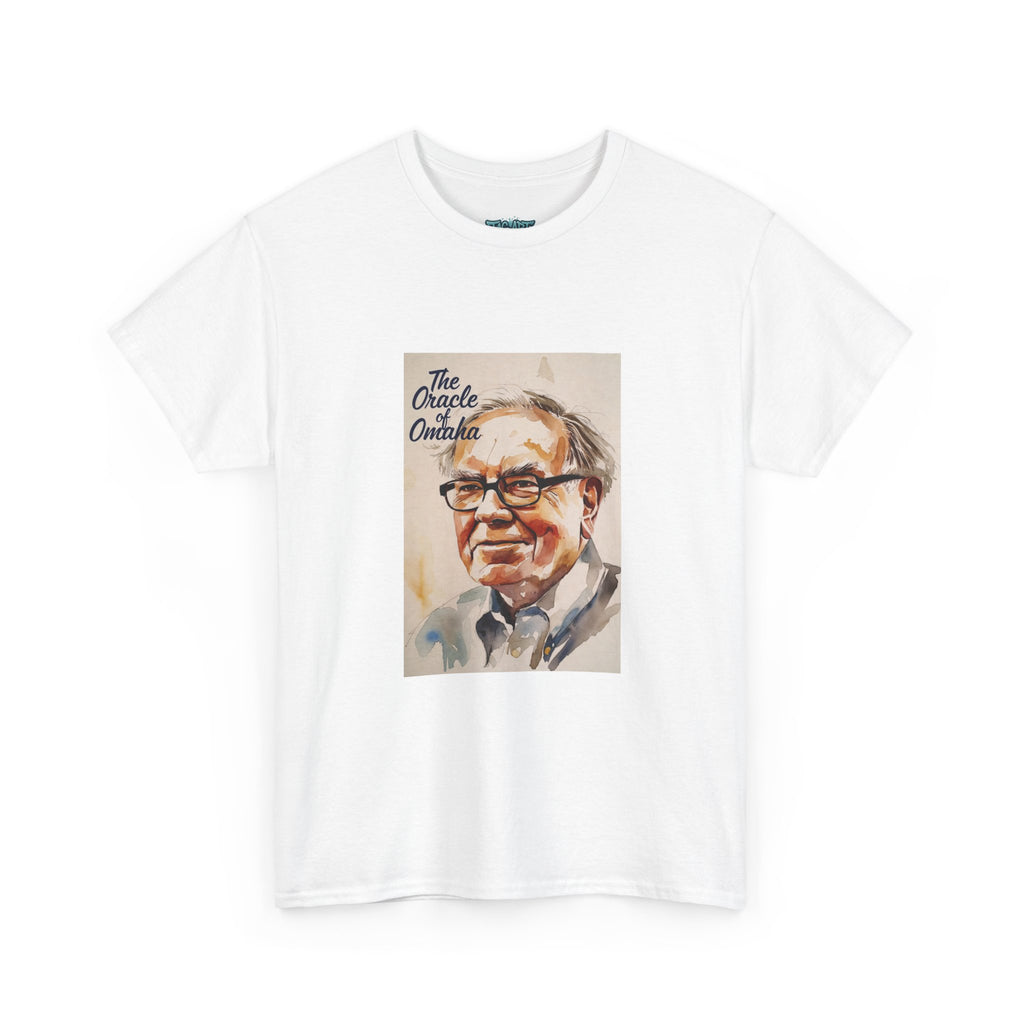 The Oracle of Omaha Portrait Tee | Warren Buffett Illustration