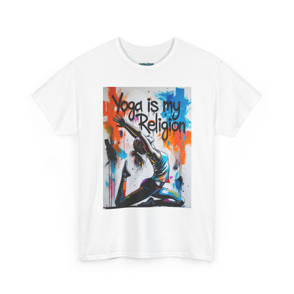 Yoga Is My Religion T-Shirt | Yoga Pose Graphic Tee, Meditation Apparel