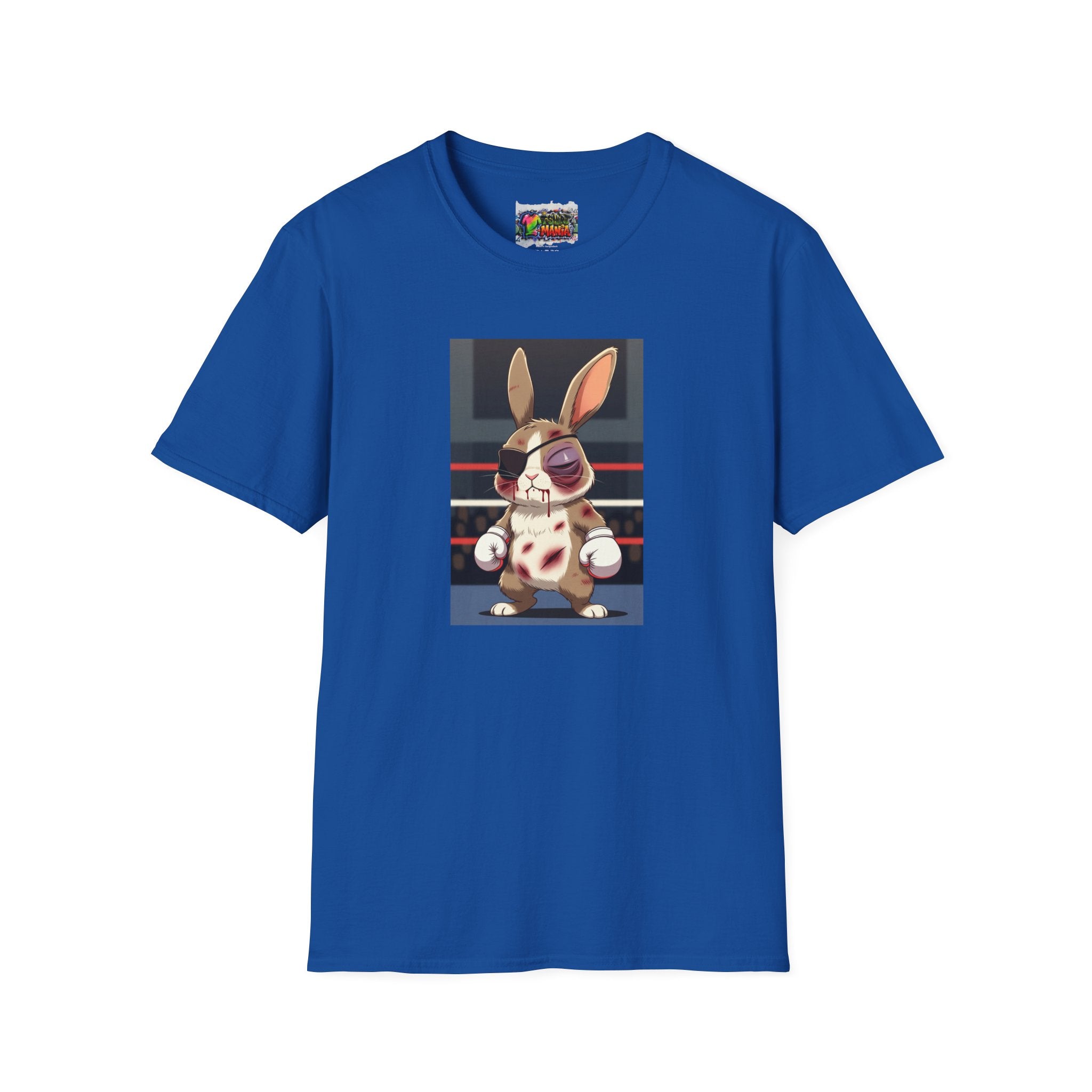 Boxing Bunny T-Shirt — Cute Fight-Scar Rabbit Graphic Tee