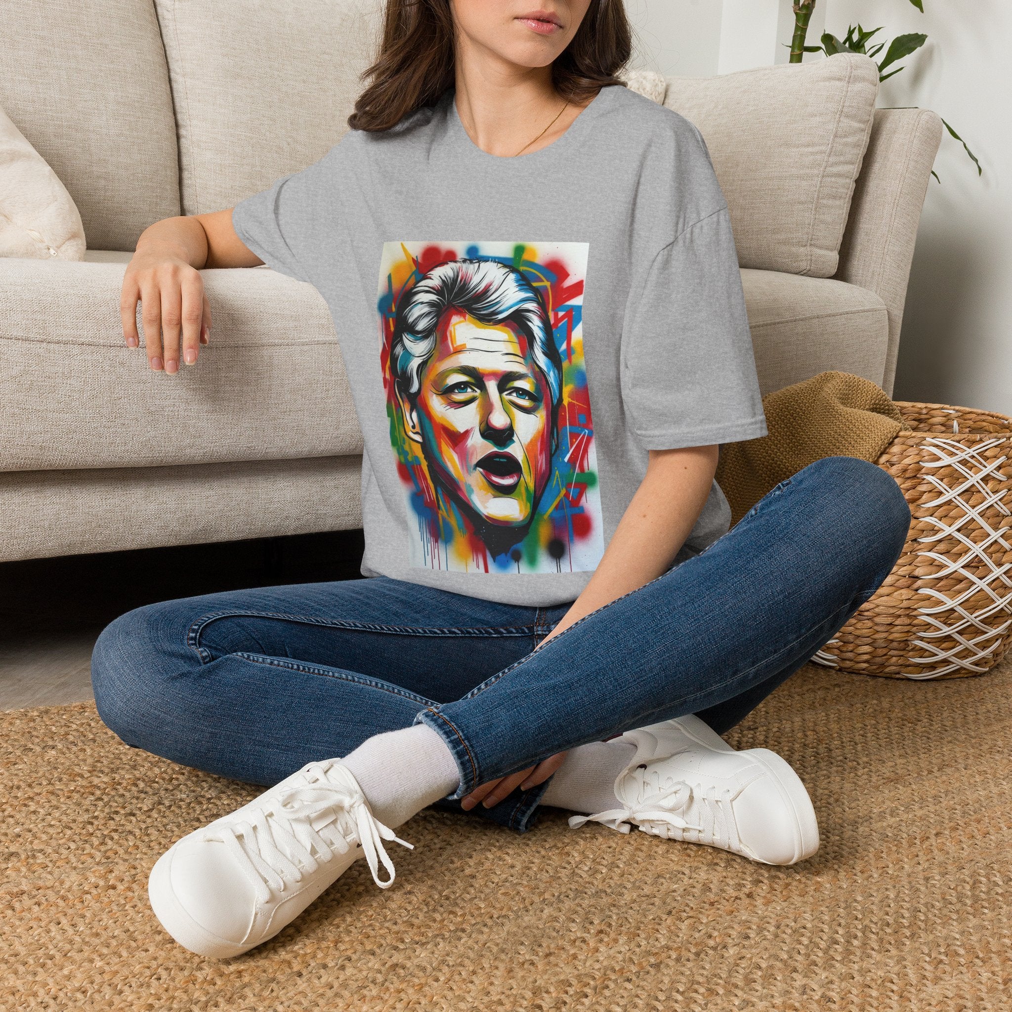 Artsy Clinton Portrait T-Shirt