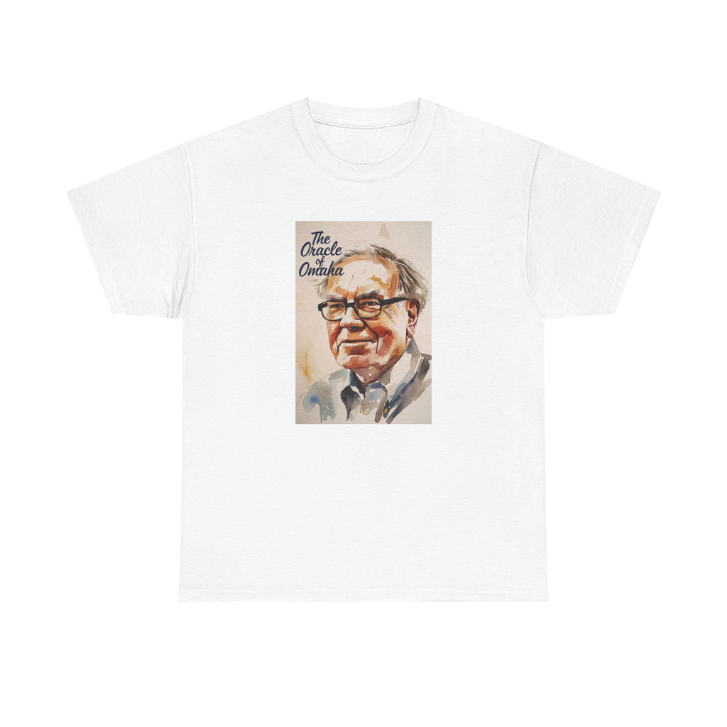 The Oracle of Omaha Portrait Tee | Warren Buffett Illustration