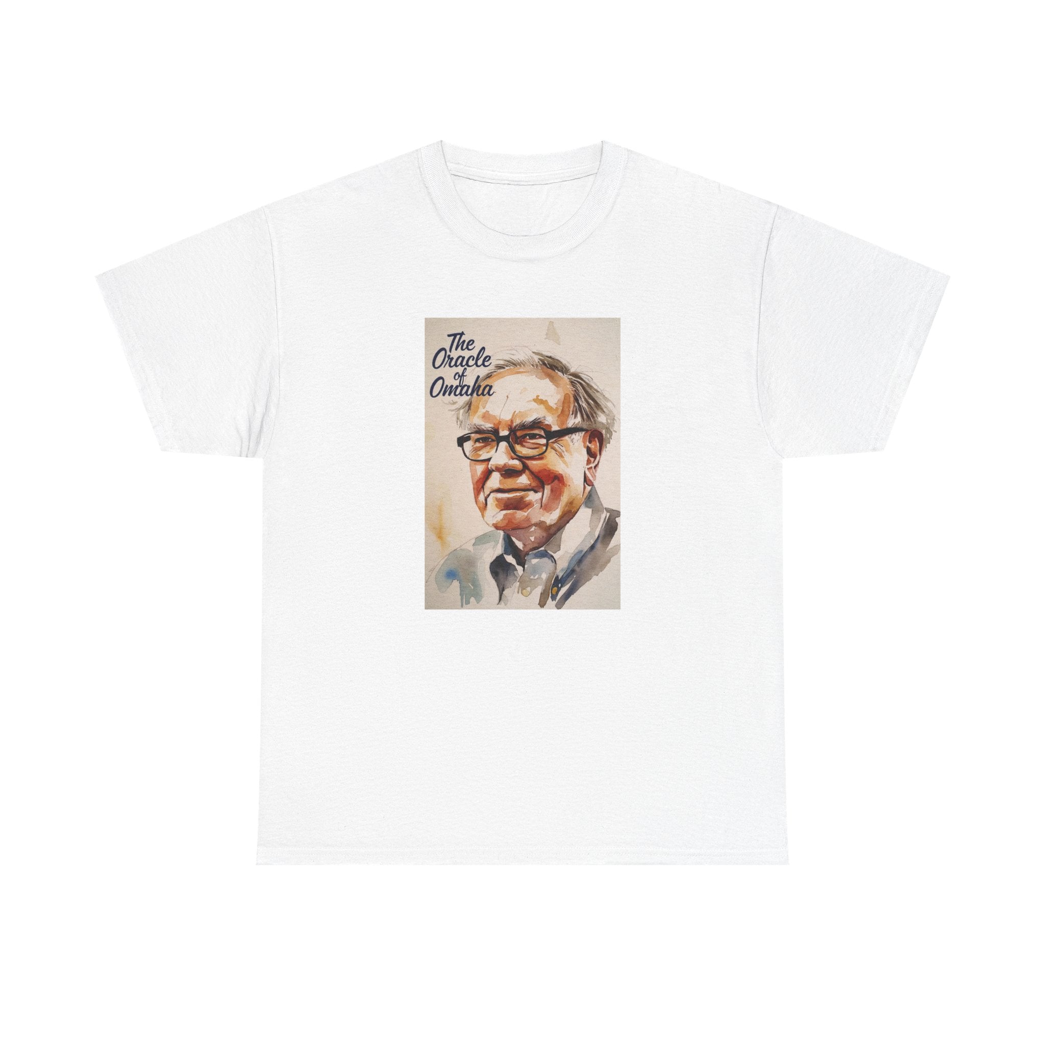 The Oracle of Omaha Portrait Tee | Warren Buffett Illustration