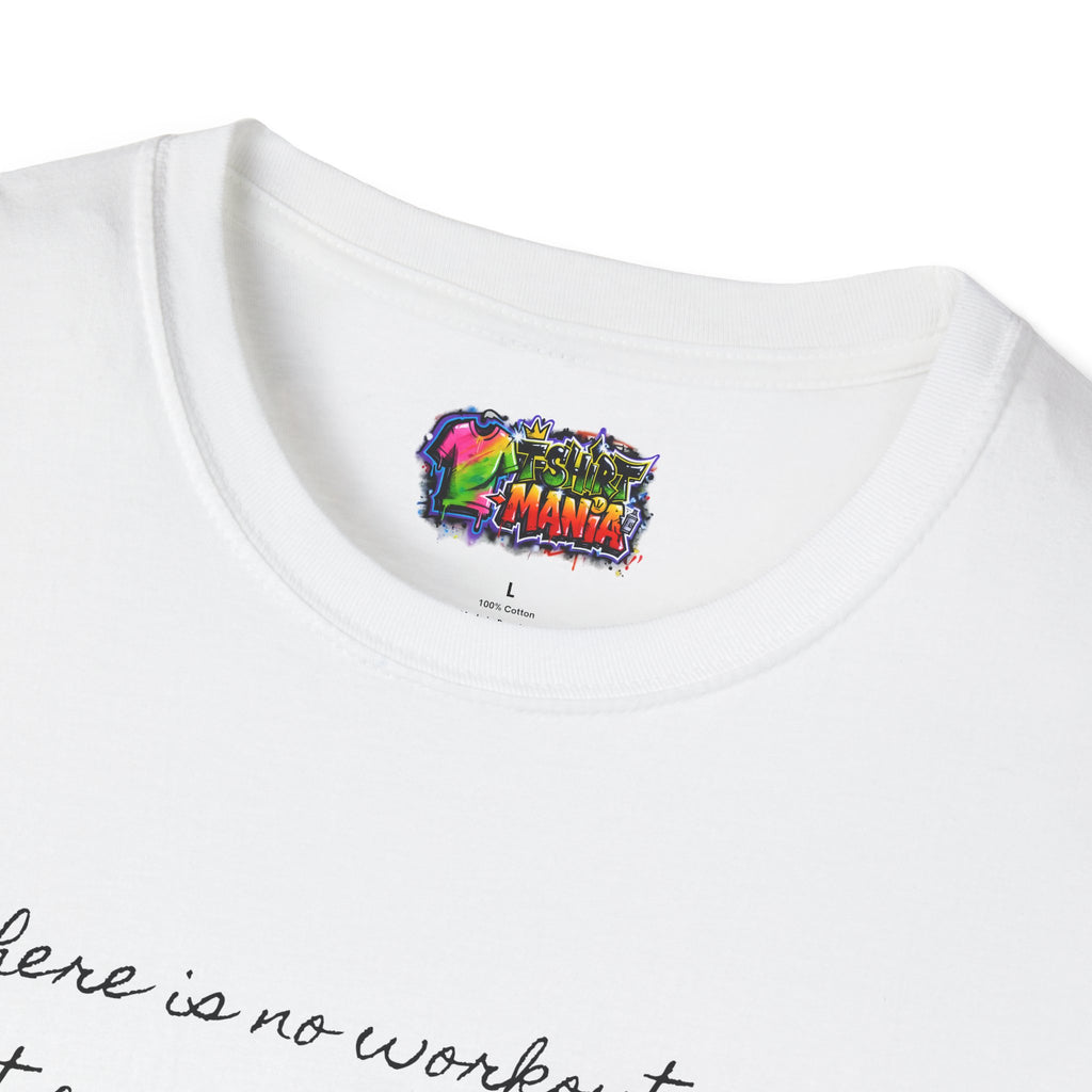Moderation in eating Quote White T-Shirt —Minimal Script Tee
