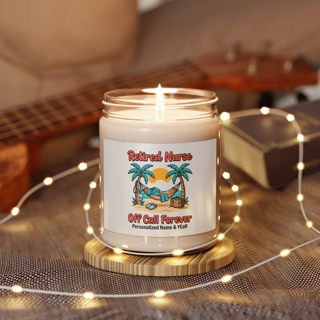 Retired Nurse Candle | Scented Soy Candle, Personalized Retirement