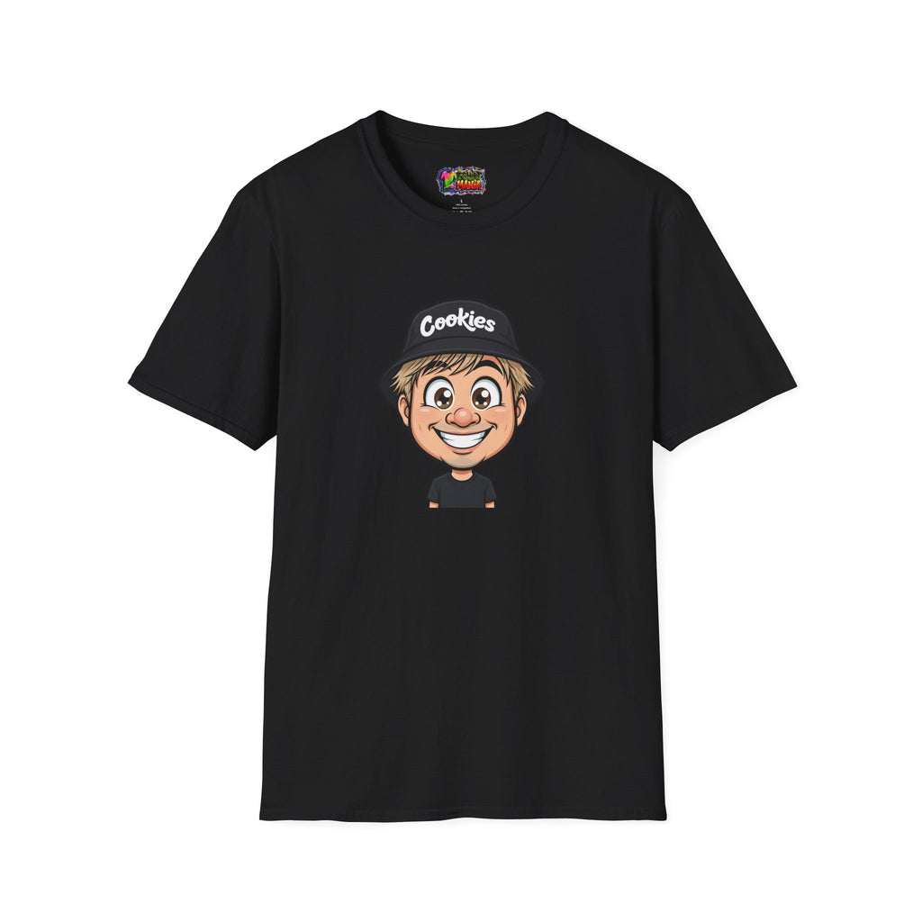 Cookies Brand Cartoon Boy T-Shirt — Smiling Kid Logo Tee
