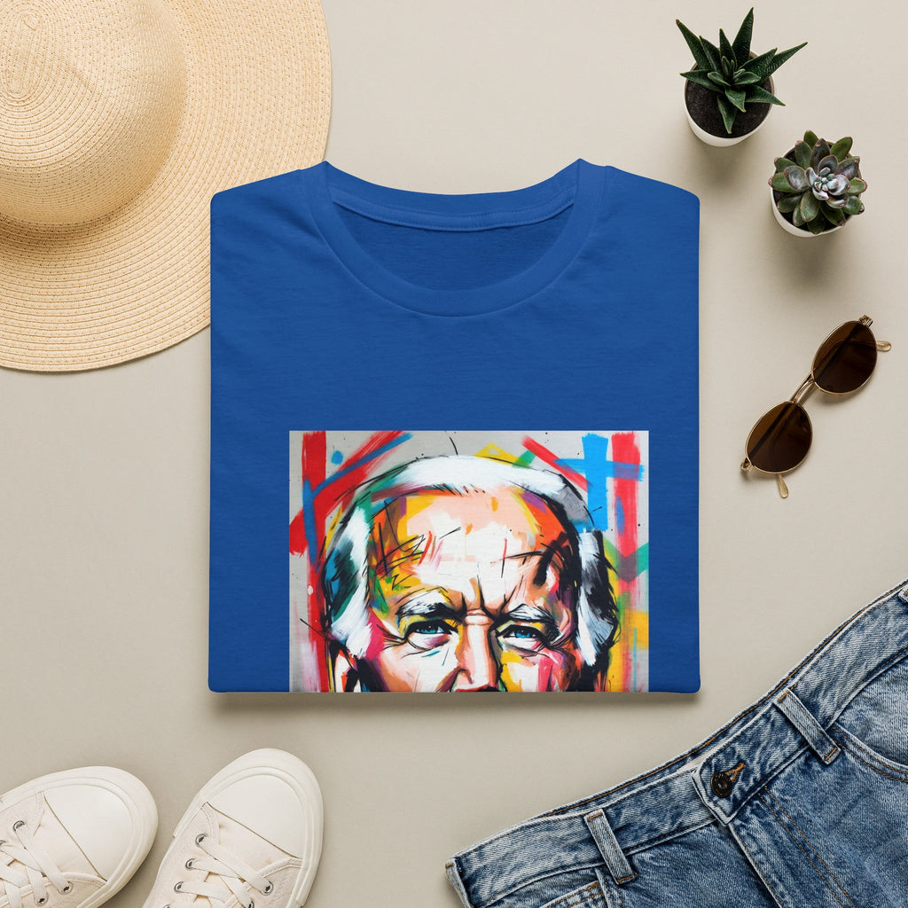 Artsy Biden Portrait T‑Shirt — Colorful Pop Art President Tee