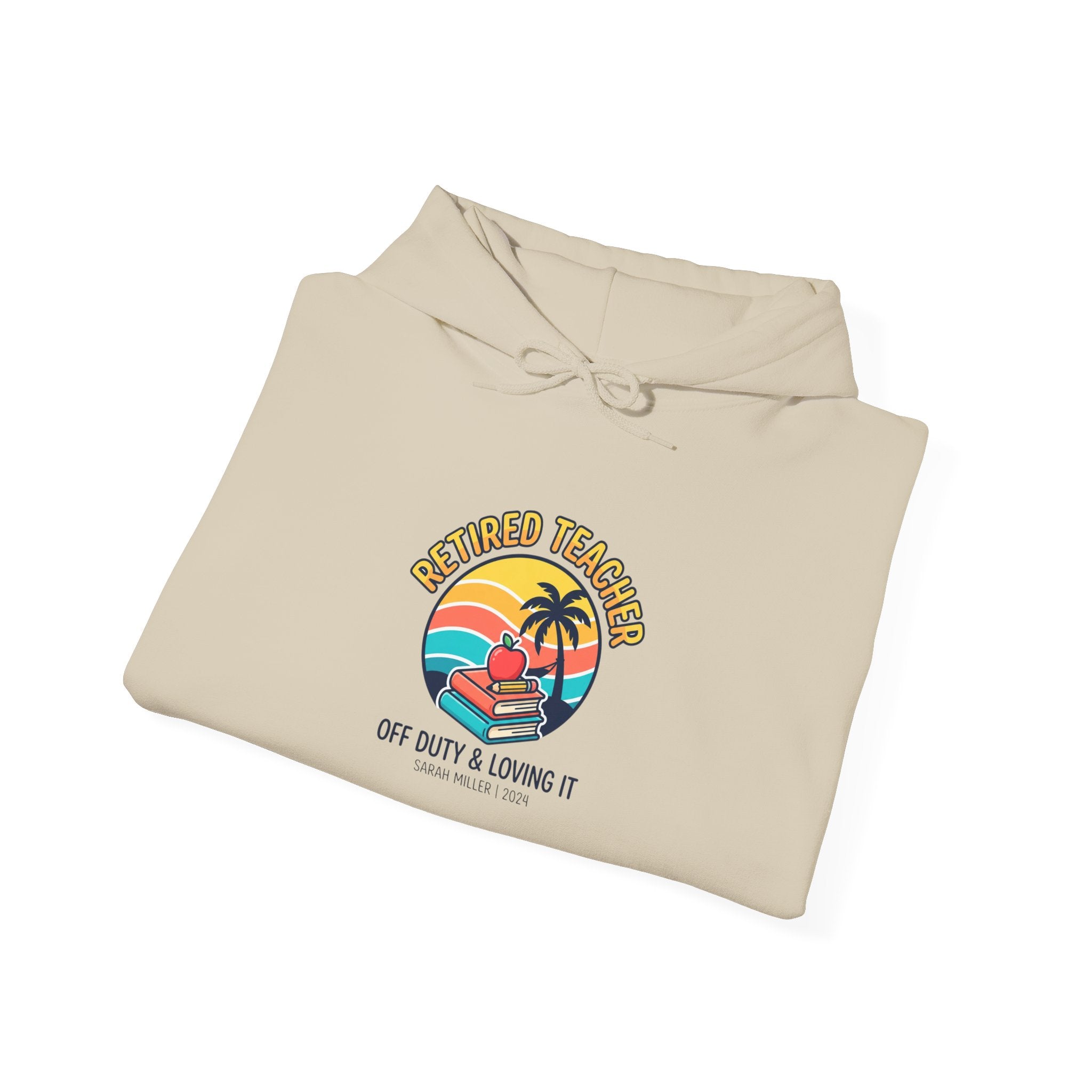 Retired Teacher Hoodie | Retirement, Beach Life, Personalized Year