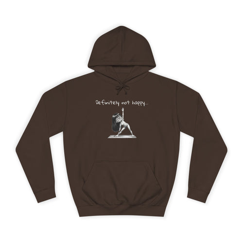 College Hoodie with Minimal Sketch Girl Design – 'She’s Not Crying' Campus Pullover