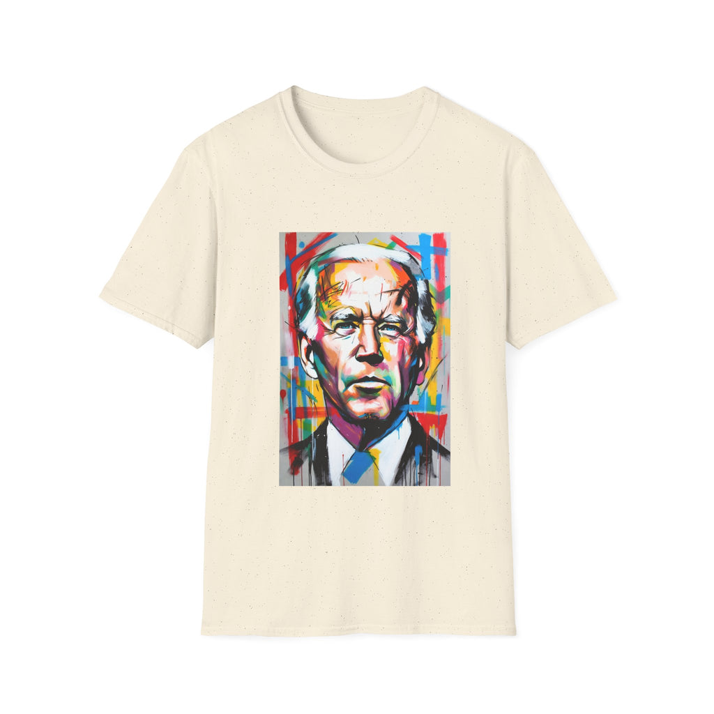 Artsy Biden Portrait T‑Shirt — Colorful Pop Art President Tee