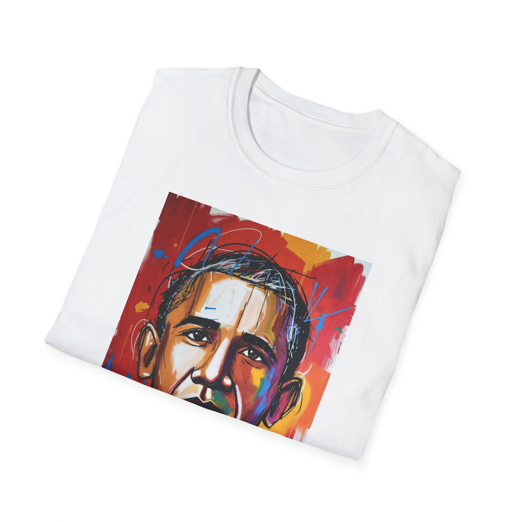 Colorful Portrait Tee — Vibrant Abstract Political Leader Art