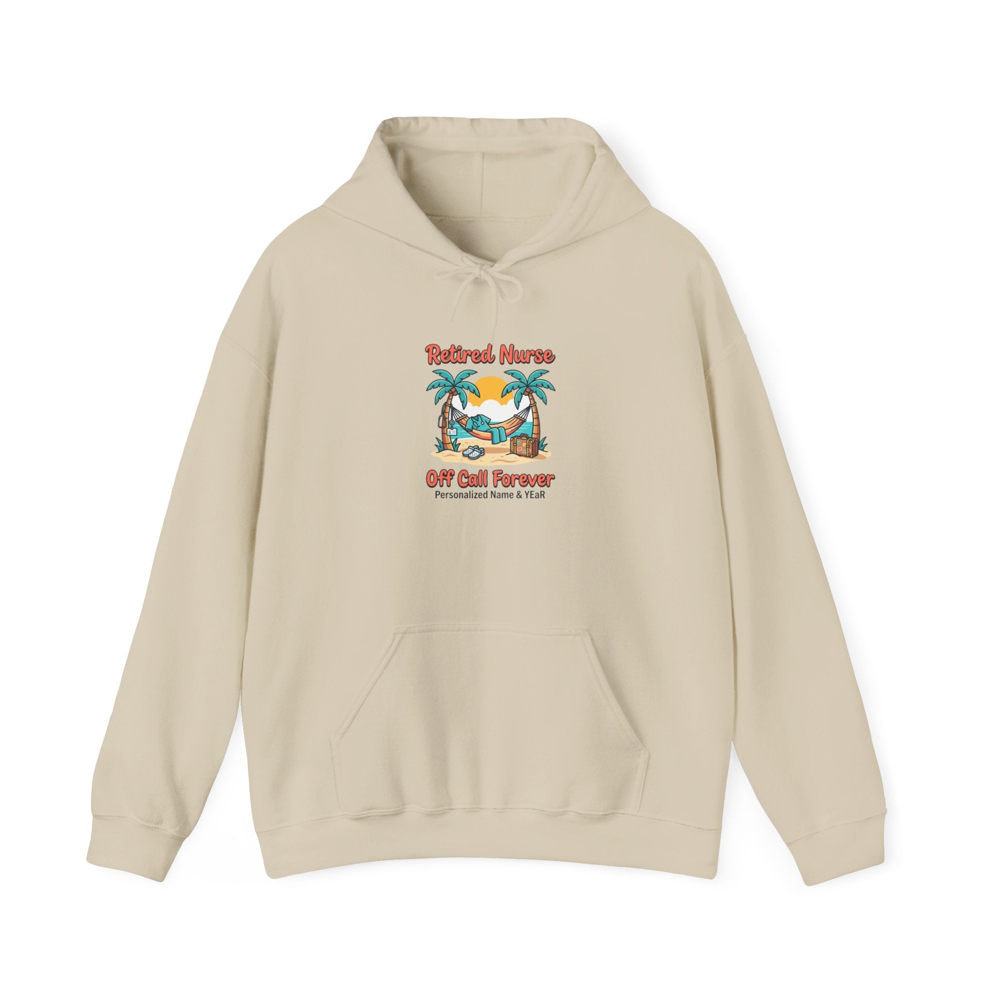 Retired Nurse Beach Hammock Hoodie | Retirement, Off Call Forever