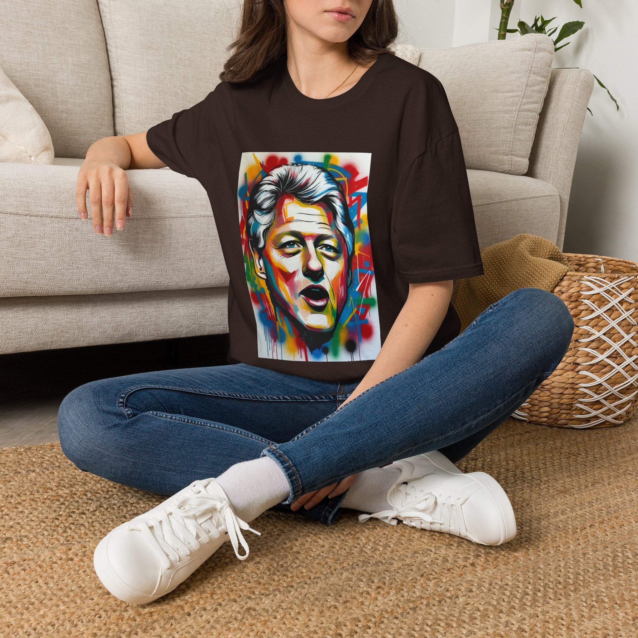 Artsy Clinton Portrait T-Shirt