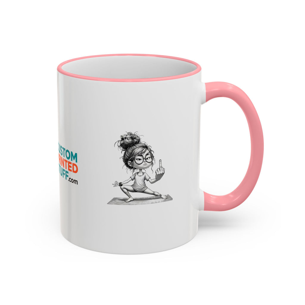 Custom Printed Accent Rim & Handle Mug — Personalized Logo Coffee Cup (11oz, 15oz)