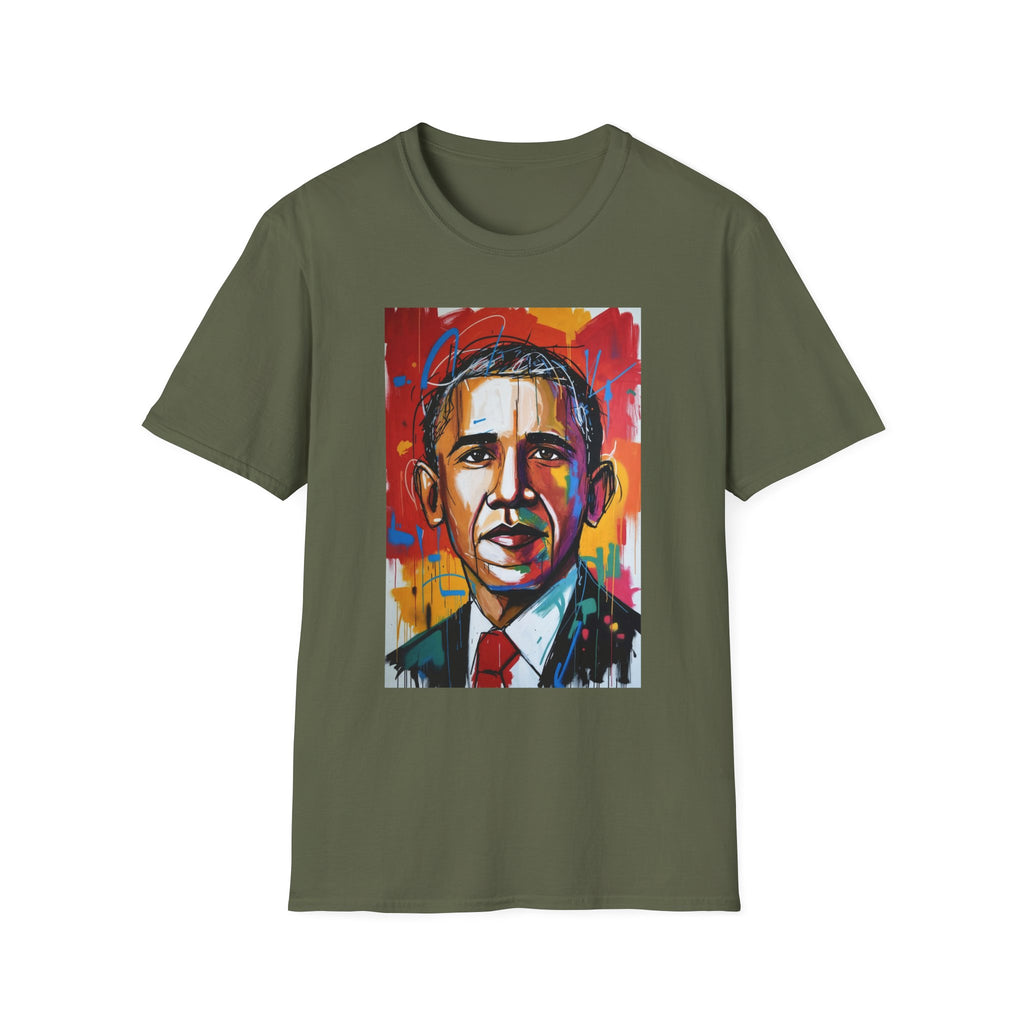 Colorful Portrait Tee — Vibrant Abstract Political Leader Art