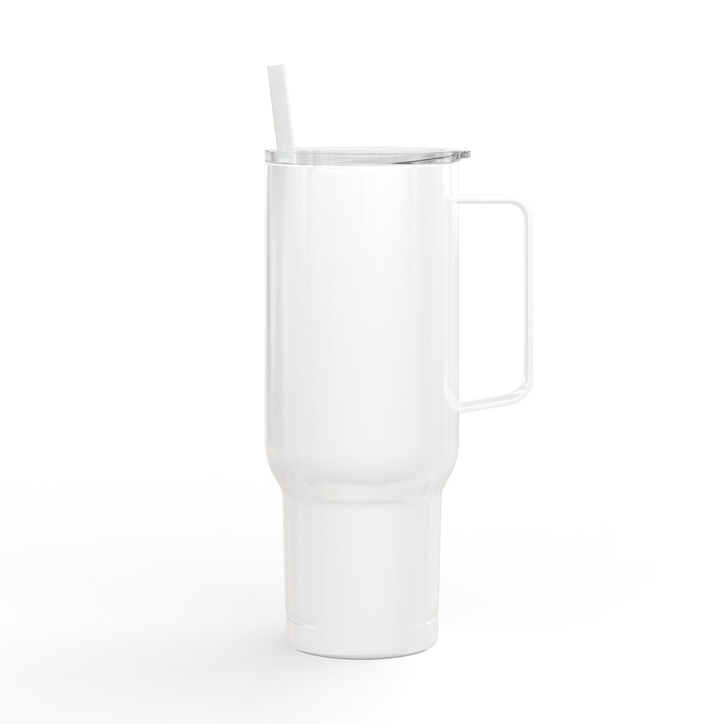 40oz Insulated Travel Tumbler with Lid & Straw — Engraved Adventure Logo