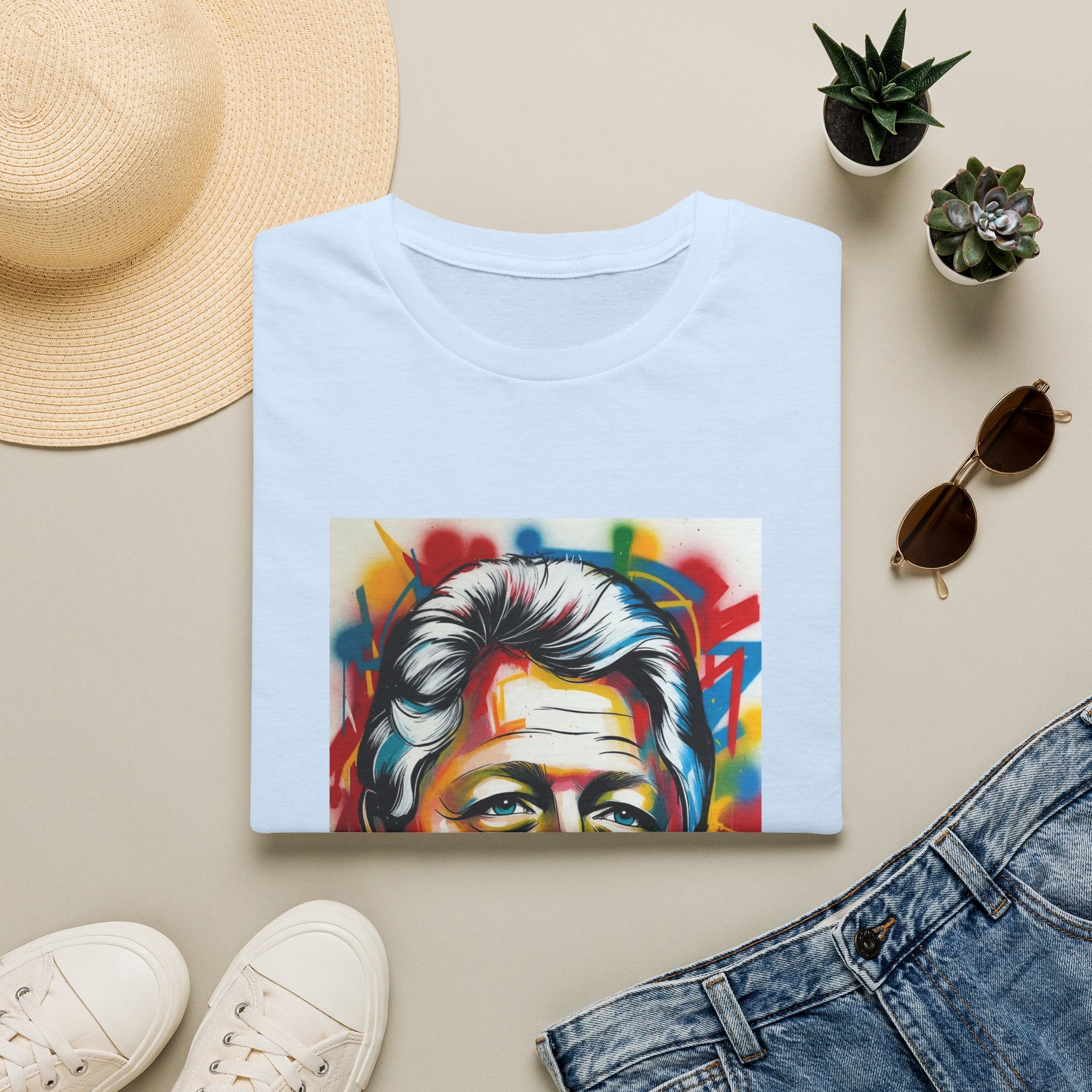 Artsy Clinton Portrait T-Shirt
