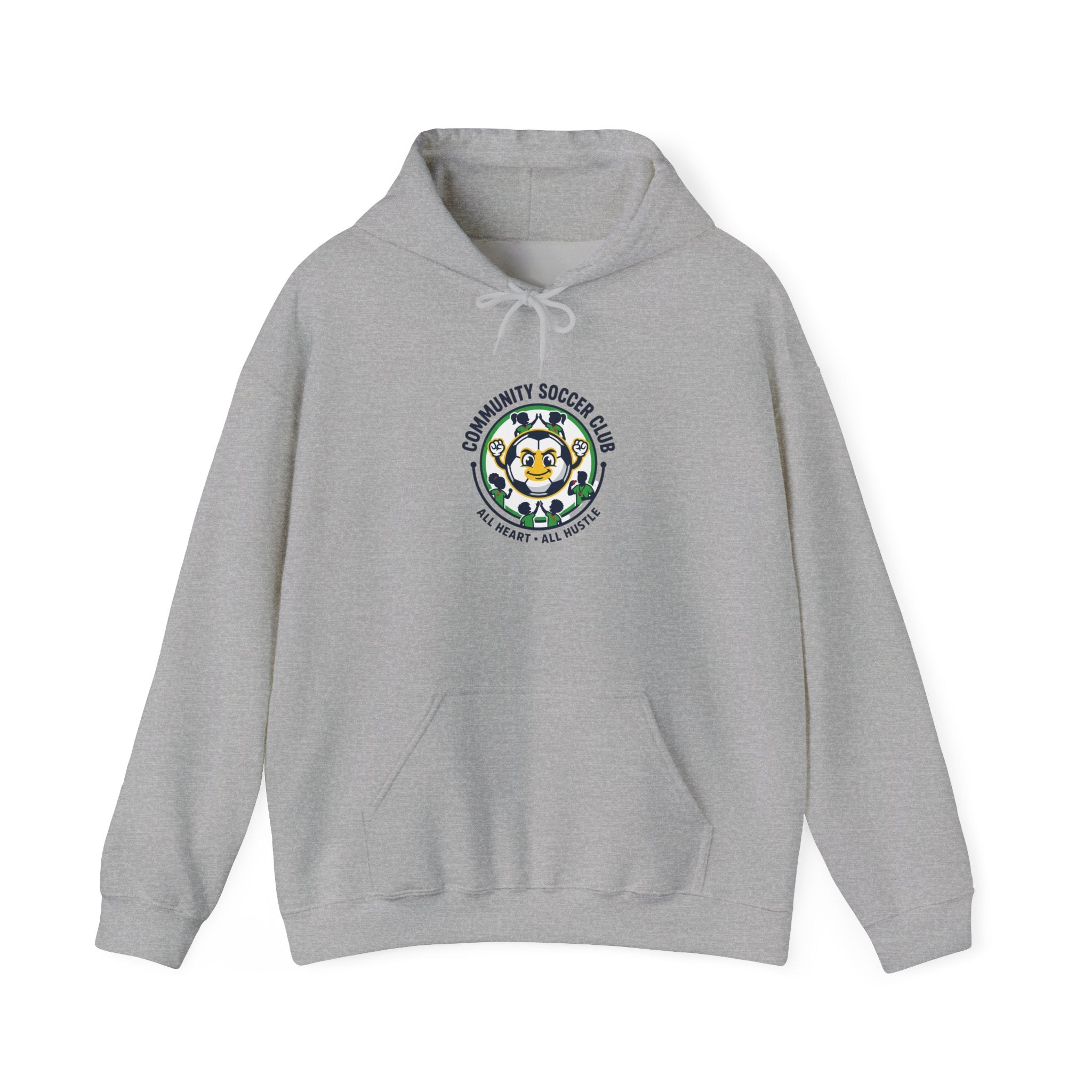 Community Soccer Club Hoodie | youth league supporter, sideline team colors