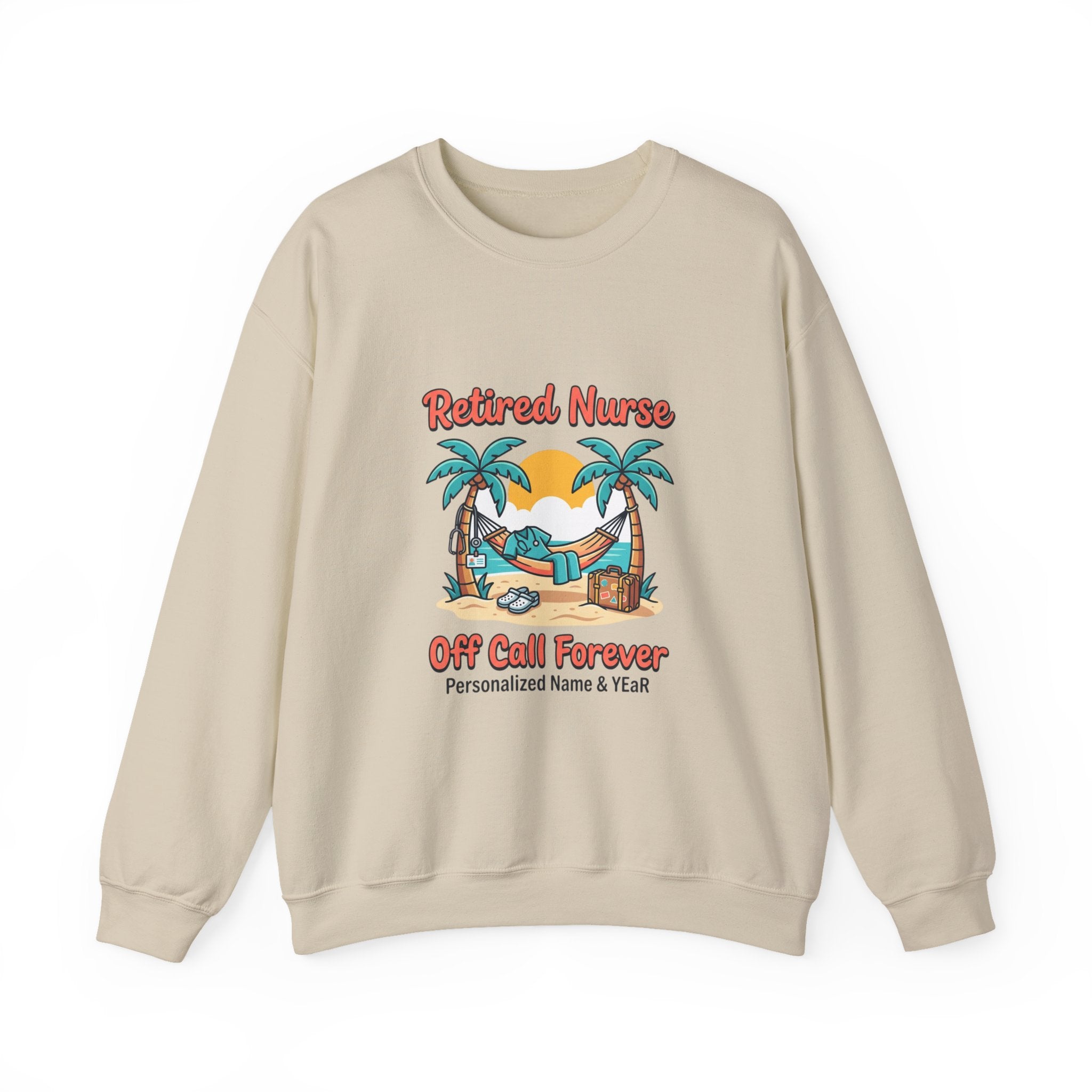 Retired Nurse Off Call Forever Sweatshirt | Retirement, Personalized Year