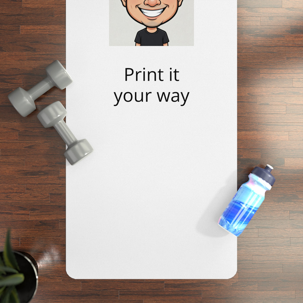Custom Rubber Yoga Mat — Personalized Print "Print it your way" Design
