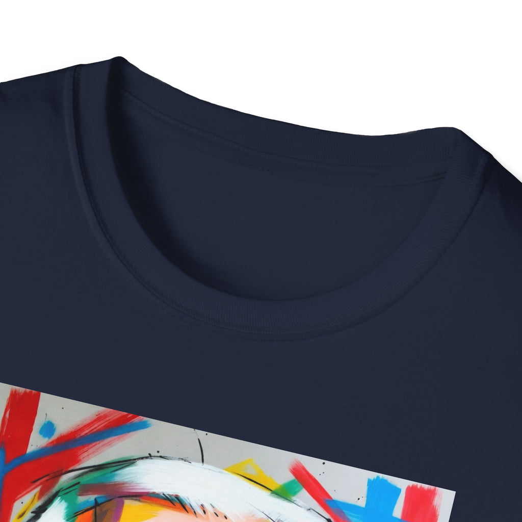Artsy Biden Portrait T‑Shirt — Colorful Pop Art President Tee