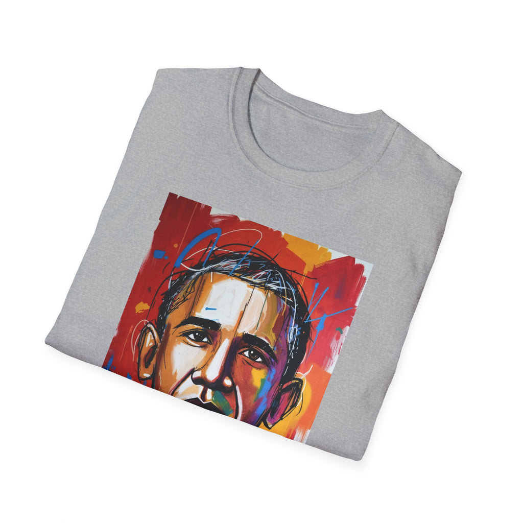 Colorful Portrait Tee — Vibrant Abstract Political Leader Art