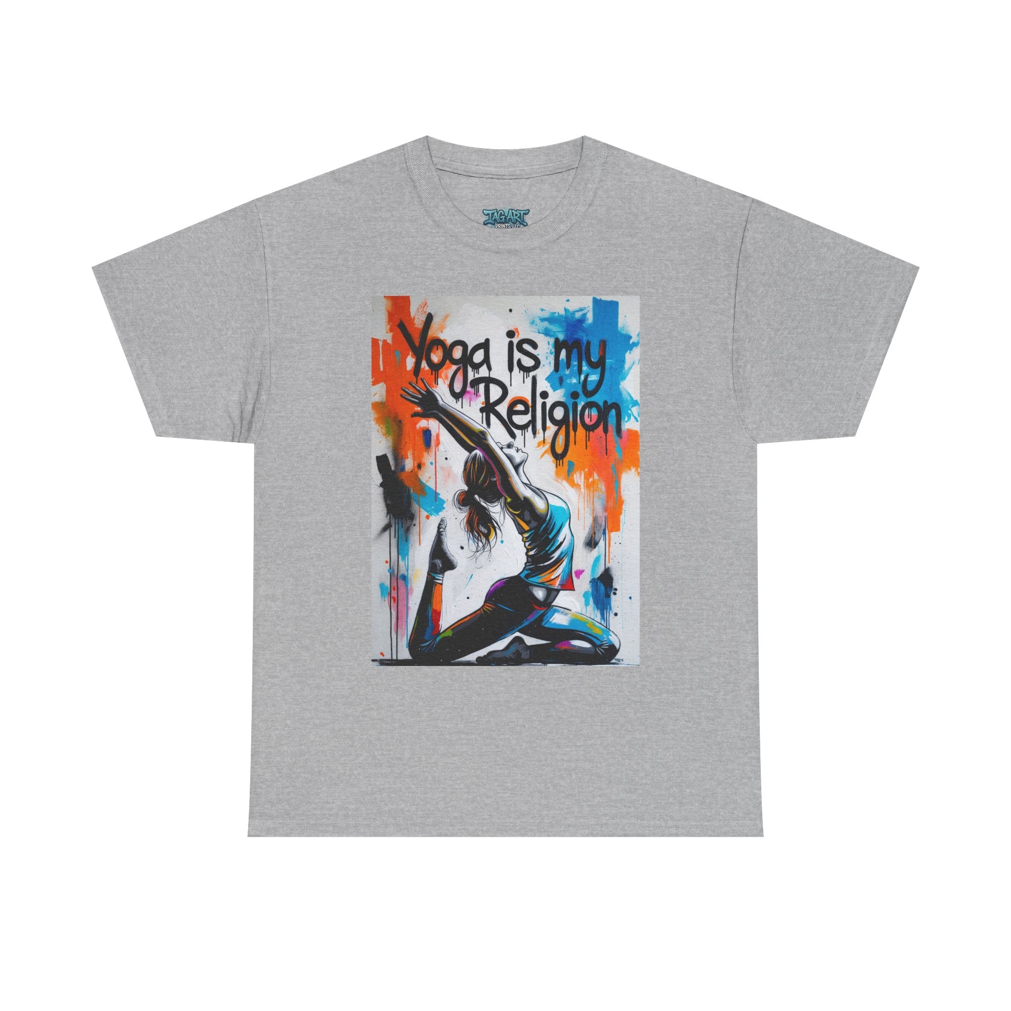 Yoga Is My Religion T-Shirt | Yoga Pose Graphic Tee, Meditation Apparel