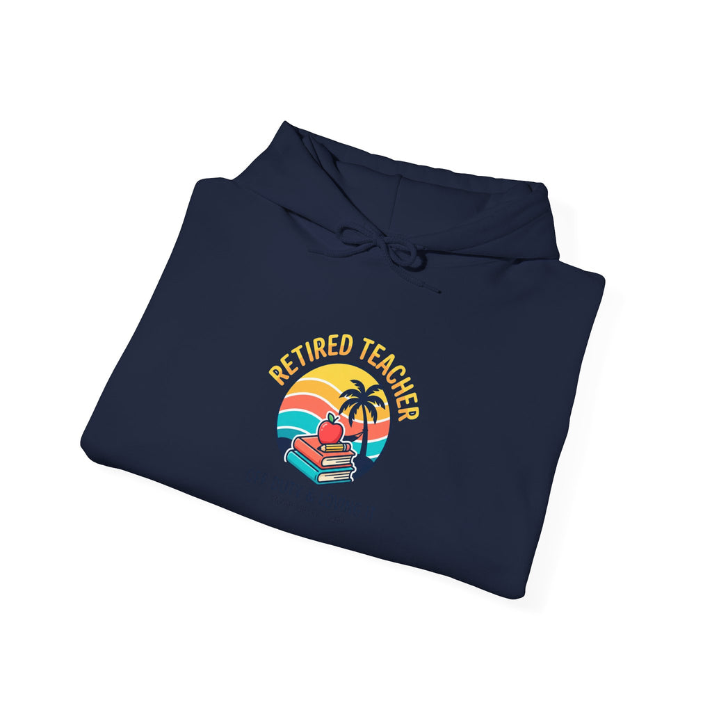 Retired Teacher Hoodie | Retirement, Beach Life, Personalized Year