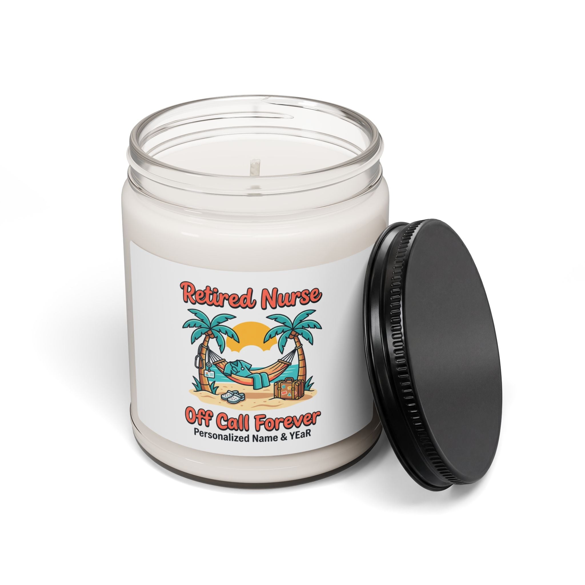 Retired Nurse Candle | Scented Soy Candle, Personalized Retirement