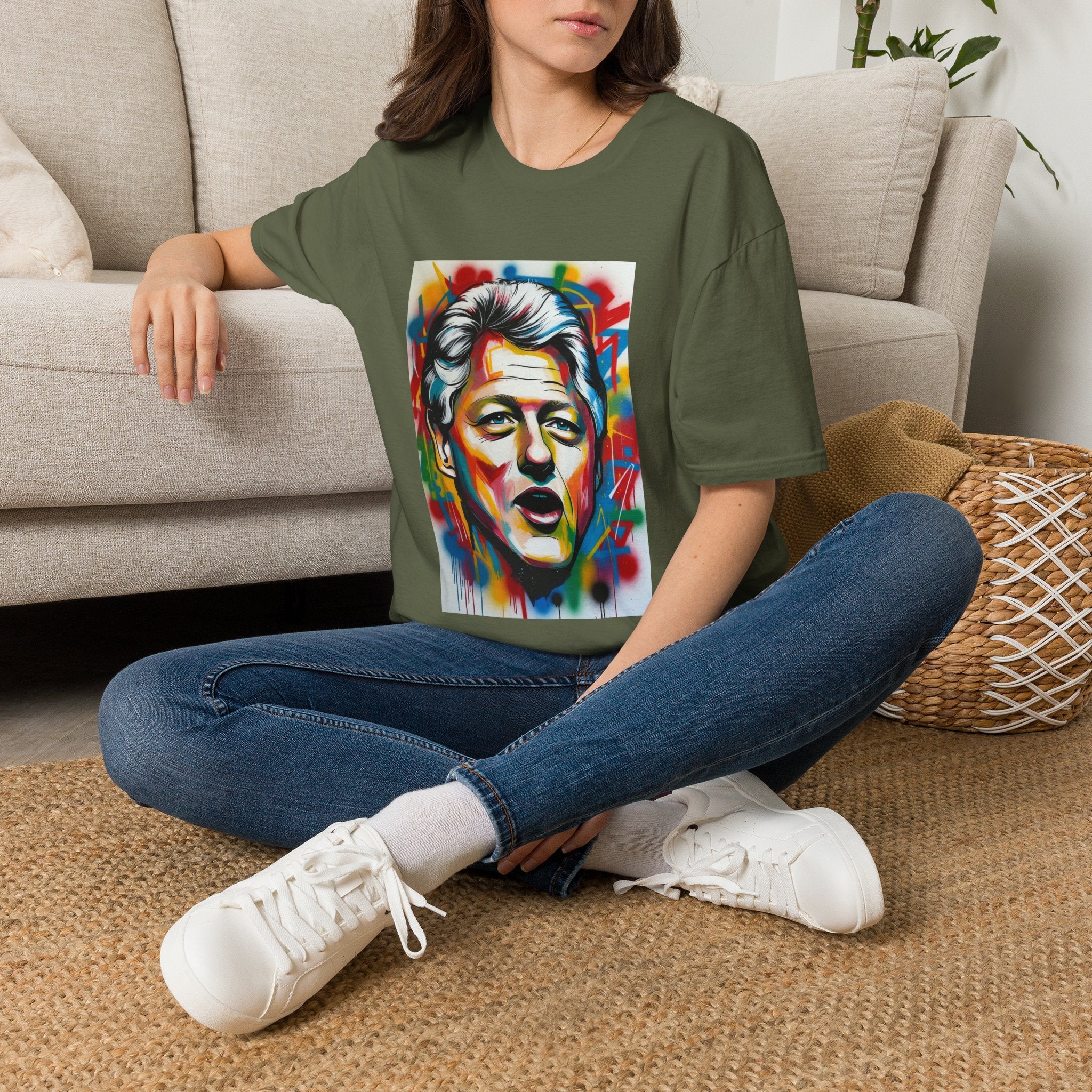 Artsy Clinton Portrait T-Shirt