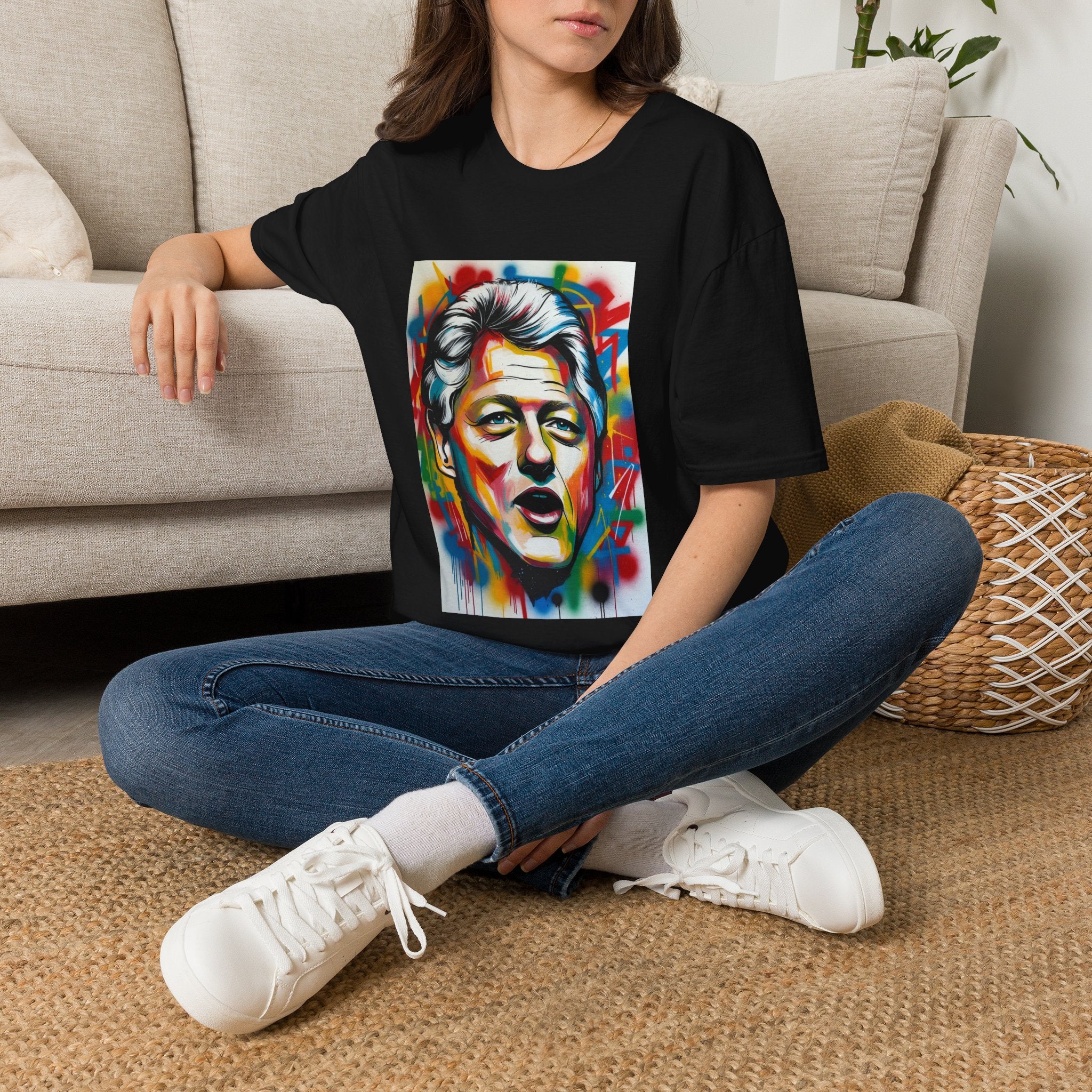 Artsy Clinton Portrait T-Shirt