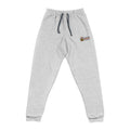 Embroidered 'Good Vibes' Grey Joggers — Casual Comfort Lounge Pants