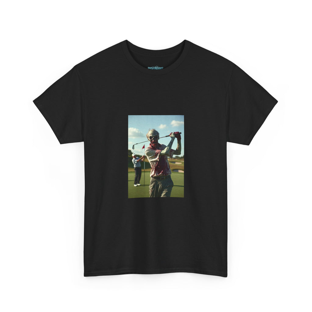 Golfer Swing Photo Tee | Vintage Golf Course Graphic T-Shirt