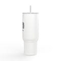 40oz Insulated Travel Tumbler with Lid & Straw — Engraved Adventure Logo